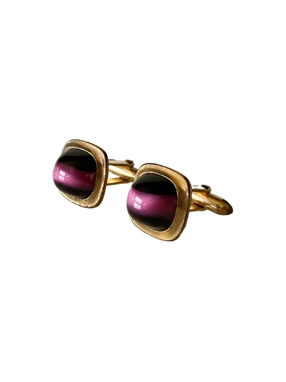 Vintage Correct Quality Mid Century Moonglow Cufflinks